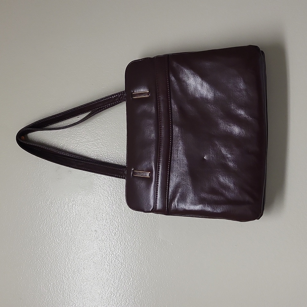 Vintage Culrelli Canada Leather bag in burgundy color